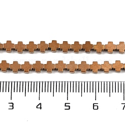 Fili di perline di ematite sintetica non magnetica elettrolitica&nbsp;G-J211-A09-02