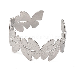 Bracelets manchettes en acier inoxydable 304 pour femmes&nbsp;BJEW-D048-04P