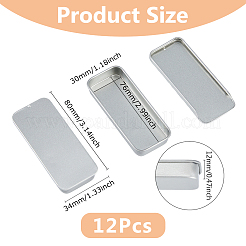 Scatola porta vetrini in banda stagnata&nbsp;CON-WH0099-24B-03