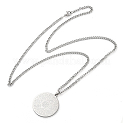 Collane con ciondolo a catena in acciaio inossidabile 304 anti-ossidazione&nbsp;NJEW-H034-08P