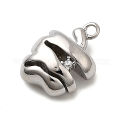 Messing Strass Anhänger&nbsp;KK-D003-02P