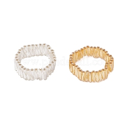 Gedrehte Glas-Fingerringe für Damen&nbsp;RJEW-JR00906