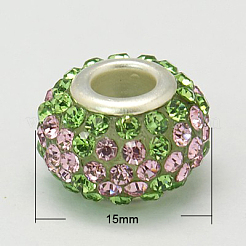 Rhinestone Harz europäischen Perlen&nbsp;GPDL-C004-S