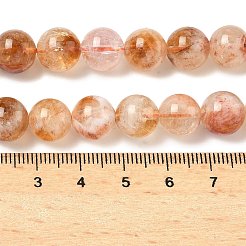 Stränge aus erhitzten natürlichen Citrinperlen&nbsp;G-A262-A01-10mm-01