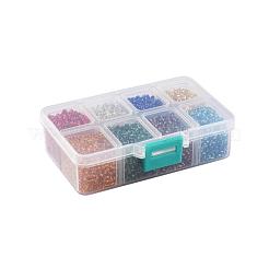 1 caja 8/0 perlas de vidrio semillas redondas perlas separadoras sueltas&nbsp;SEED-X0050-3mm-02