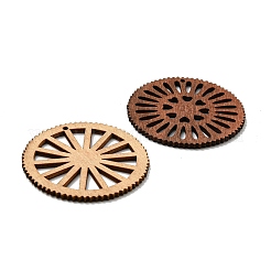 Große Anhänger aus gefärbtem und ungefärbtem Holz&nbsp;WOOD-X0004-17