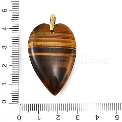 Natürlichen Tigerauge Anhänger&nbsp;G-G470-01G-03