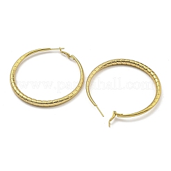 Orecchini a cerchio huggie in acciaio inossidabile 202 con perni in acciaio inossidabile 304 per donna&nbsp;EJEW-M253-01B-G