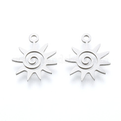 Anlaufgeschützte Charms aus Edelstahl 201&nbsp;STAS-N090-LA995-1