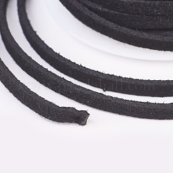 3x1.5 mm cavo di camoscio nero finto piatto&nbsp;X-LW-R003-01
