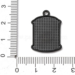 Anhänger aus Kaffeelegierung und Emaille&nbsp;ENAM-I089-01B-06