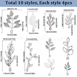 40 pz 10 colori pendenti in lega di stile tibetano&nbsp;FIND-SC0010-73