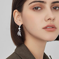 60 pièce 3 styles de boucles d'oreilles à levier en acier inoxydable 304&nbsp;STAS-BBC0008-30D
