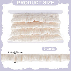 Nastro di pizzo arricciato in chiffon da 9 iarda&nbsp;OCOR-HY0002-38A-03