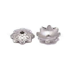 Capuchons de perles en forme de fleur à 8 pétale en acier inoxydable 304 résistant au ternissement&nbsp;STAS-J011-03