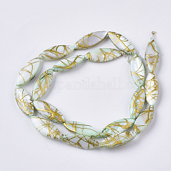Cordones de cuentas de concha de agua dulce&nbsp;X-SHEL-T014-008B-03