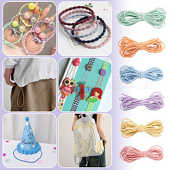 Cordones elásticos de poliéster de 30 m y 6 colores&nbsp;EC-TA0001-07C
