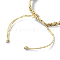 Armband aus natürlichen Muscheln und synthetischen türkisfarbenen geflochtenen Perlen&nbsp;BJEW-TA00416-01