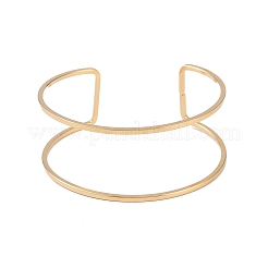 Ionenplattierung (IP) 304 Edelstahl hohle offene Manschette Armreifen für Frauen&nbsp;BJEW-S155-04G