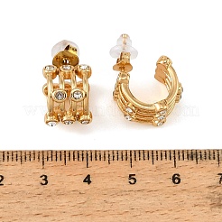 Ohrstecker aus Edelstahl 304 mit Zirkonia-Fassung für Damen&nbsp;SA-CBAF36C-04A-G