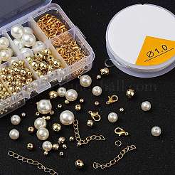 Kit de fabrication de bijoux de perles rondes bricolage&nbsp;DIY-YW0004-45G