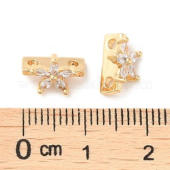 Messing Micro Pave klare Zirkonia Folie Charms&nbsp;KK-P239-15G