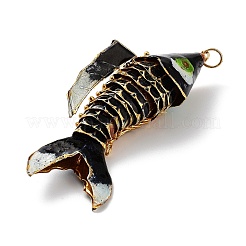 Cloisonné-Anhänger aus Messing&nbsp;KK-P251-A05-G