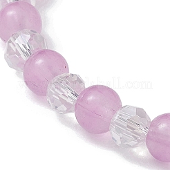Verre rond perles bracelets extensibles&nbsp;BJEW-JB09909-03