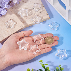 12pcs cuentas de acrílico transparente&nbsp;TACR-TA0001-77A