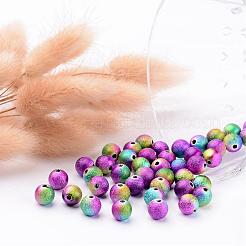 Perles acryliques jet rond coloré peints mélangent&nbsp;X-PB25P9284