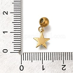 Colgantes de rhinestone de acero inoxidable 304 con revestimiento iónico (IP)&nbsp;STAS-A104-12G-02