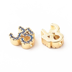 Perles de zircone cubique de placage de rack en laiton&nbsp;KK-B051-04G-05