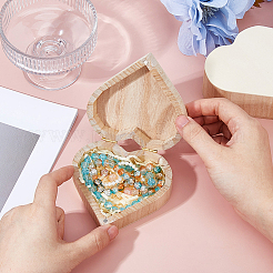 3 x Aufbewahrungsbox aus Holz für Ringe zum Thema Valentinstag.&nbsp;CON-DC0001-16