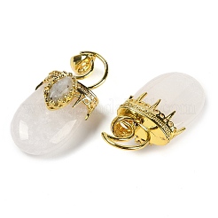 Pendentifs de cristal de quartz naturel&nbsp;G-L524-17G-10