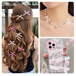 Accessori ornamentali con fiocchi in poliestere fatti a mano&nbsp;DIY-TAC0032-07B