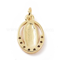 Ottone micro spianare pendenti zirconi&nbsp;KK-C012-10G