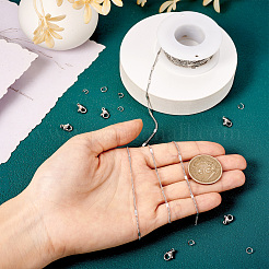 DIY-Set zur Herstellung von Figaro-Kettenhalsketten und Armbändern aus 304 Edelstahl&nbsp;DIY-TA0009-99