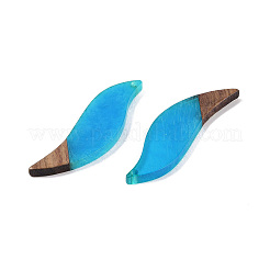 Colgantes grandes de resina & madera&nbsp;WOOD-F015-18A