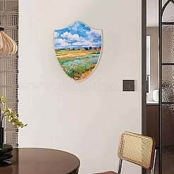 Kiefernholzschild für Bastelbedarf&nbsp;DIY-WH0671-056