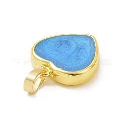 Pendentifs en émail de laiton plaqué or véritable 18k écologique&nbsp;KK-F843-06G-02