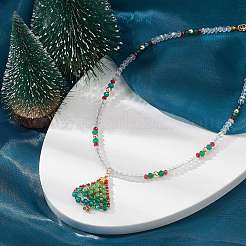 Colliers de perles en verre&nbsp;NJEW-JN04296