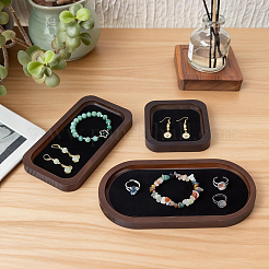 3 organizador de madera de 3 estilos para exhibir joyas.&nbsp;ODIS-MA0001-03