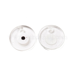 Ciondoli d'occhio malvagi di lampwork fatti a mano, rotondo e piatto, chiaro, 30x5mm, Foro: 3 mm