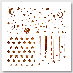Nbeads 3 pz modelli di stencil per pittura a stella, Stencil riutilizzabili per arte e artigianato fai da te con cielo stellato da 11.8×11.8 pollici per dipingere su legno, tessuto, carta, pareti, tela, pavimento, piastrella
