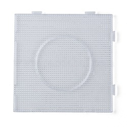 Plaques pour les petites perles à repasser de 3x2.5mm, clair, 140x140x7.5mm