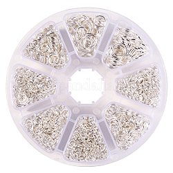 PandaHall Elite About 2800 Pcs Iron Open Jump Rings O Ring Diameter 4mm 5mm 6mm 7mm 8mm 10mm for Jewelry Making Silver