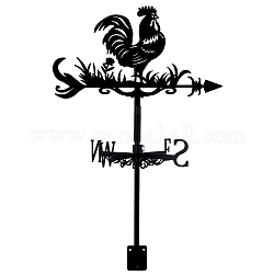 SUPERDANT Rooster Weathervane Chicken Wrought Iron Wind Vane Roof Garden Direction Sign Outdoor Farmhouse Decoration Wind Measuring Tool