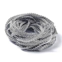 Cinta de encaje ondulado de filigrana, forma de onda, para accesorios de vestir, gris, 3/8 pulgada (10 mm), aproximamente 130 m / paquete