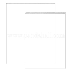 Акриловая прозрачная нажимная пластина, прямоугольные, прозрачные, 17.7x12.9x0.92 см / 25.5x20.3x0.64 см, 4 шт / комплект