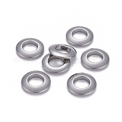 Anillos de enlace de 304 acero inoxidable, anillos, color acero inoxidable, 11x2mm, diámetro interior: 6 mm